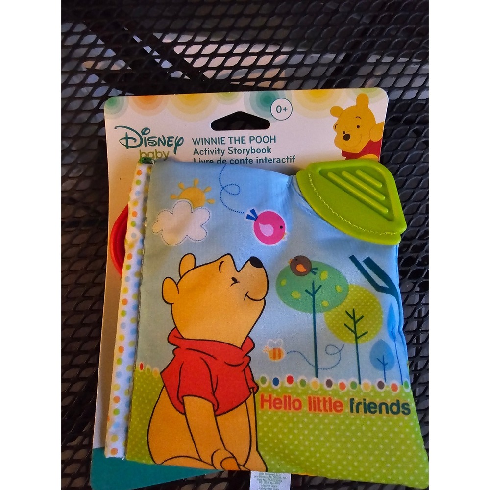 Disney Baby Winnie the Pooh Activity Storybook Soft Fabric Infant Toy 79172 NWT